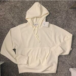 DSG So Soft Ottoman Hoodie Sweatshirt Cream Spring Lightweight Womens XS NWT